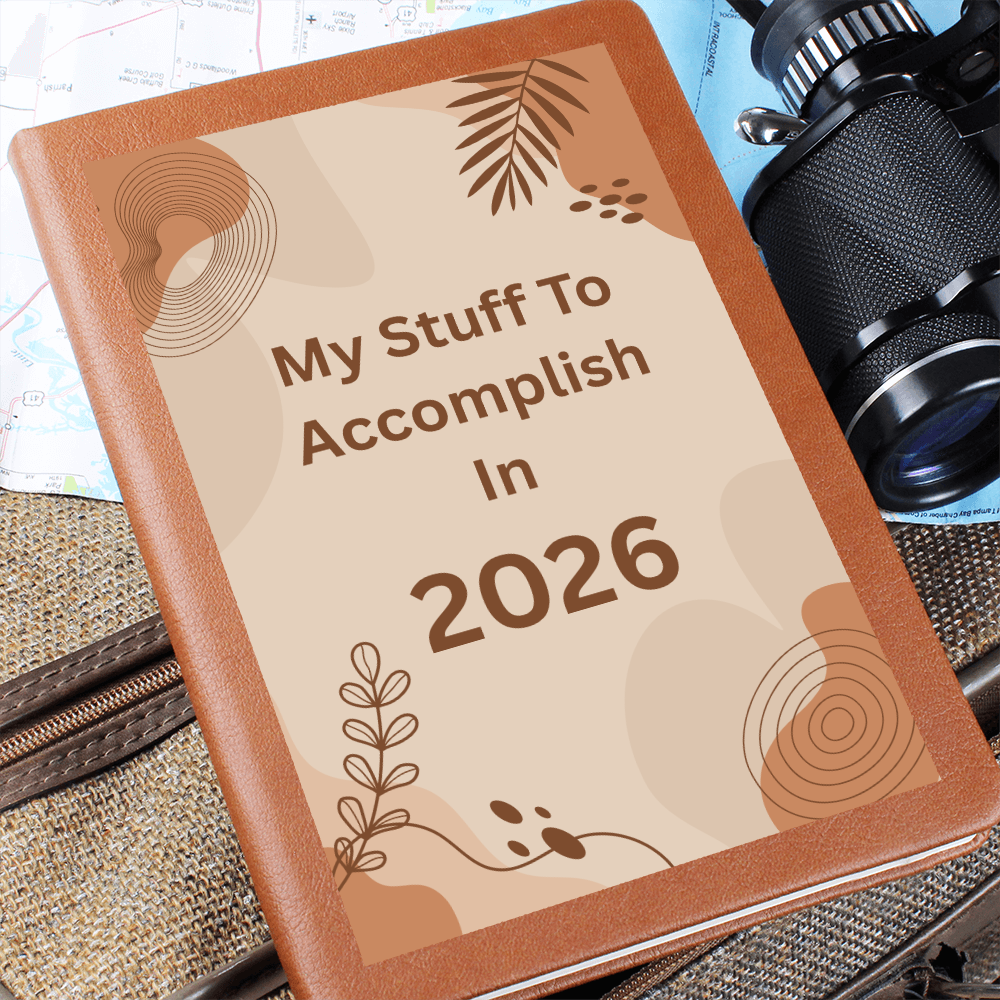 2026 Goals Journal Vegan Leather