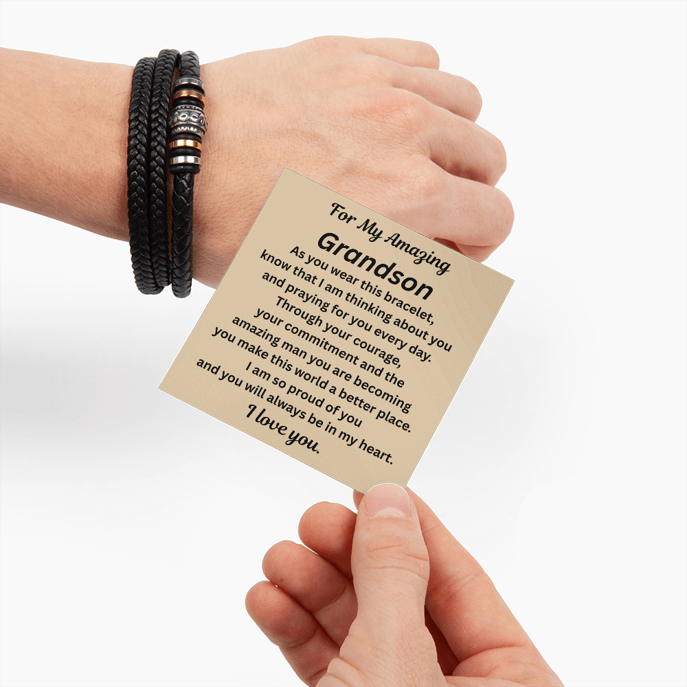 For My Amazing Grandson Bracelet