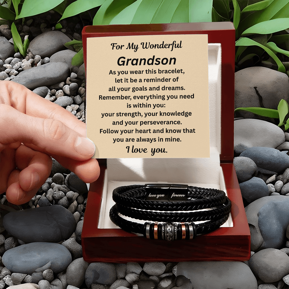 For My Wonderful Grandson Bracelet