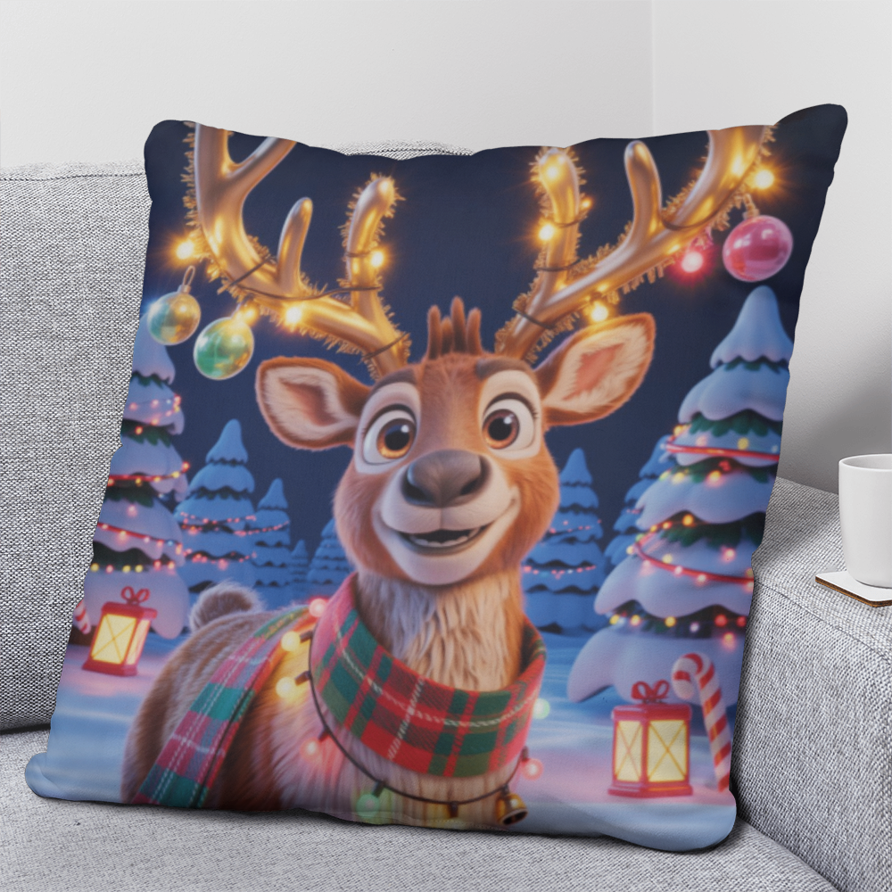 Christmas Reindeer Pillow