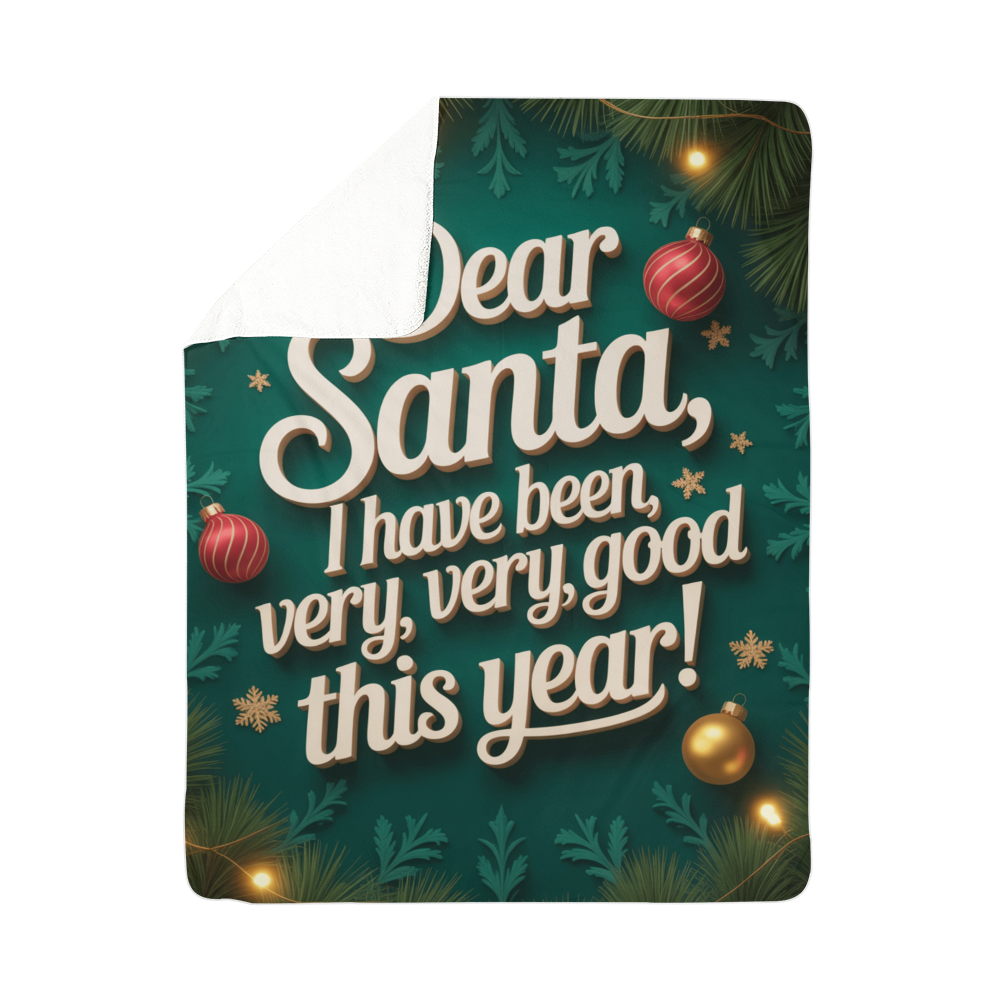 Dear Santa Blanket (green)