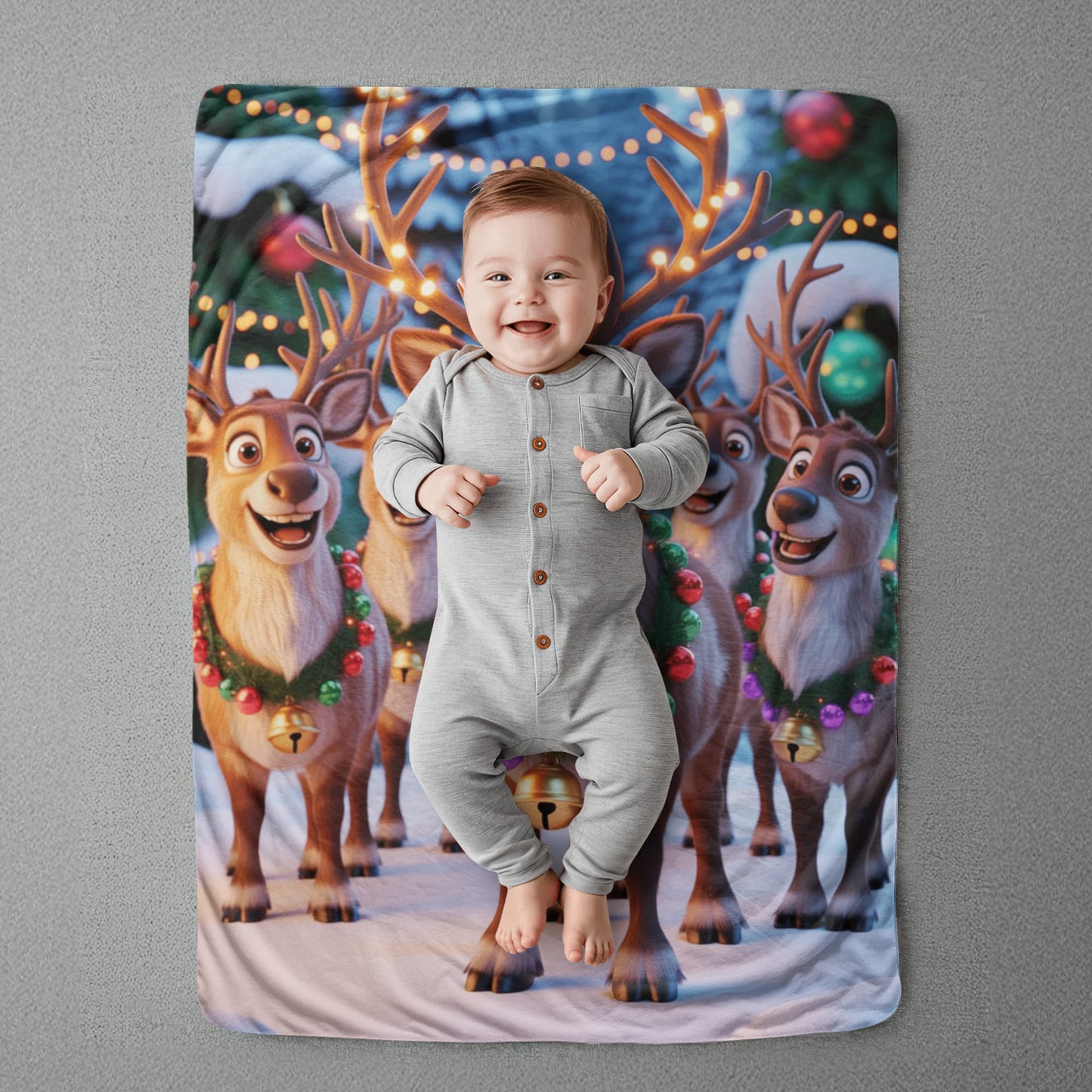 Christmas Reindeer Blanket