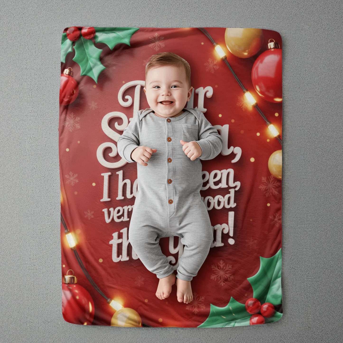 Dear Santa Blanket (red)