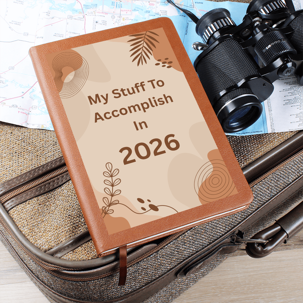 2026 Goals Journal Vegan Leather