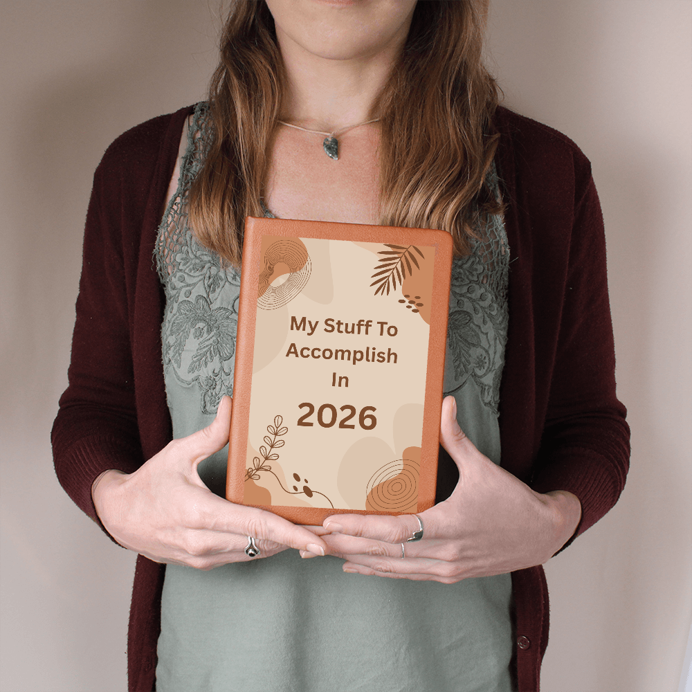 2026 Goals Journal Vegan Leather