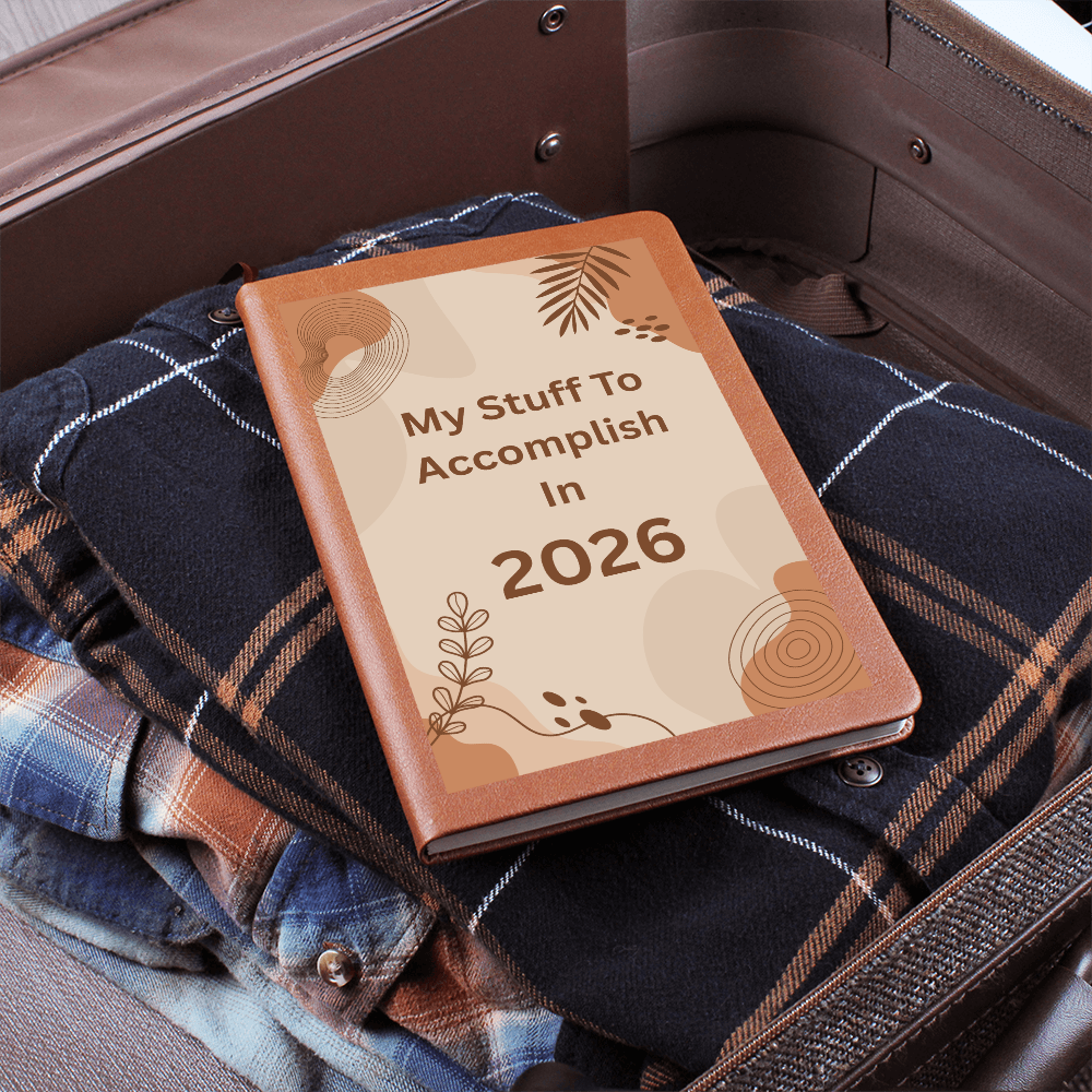 2026 Goals Journal Vegan Leather