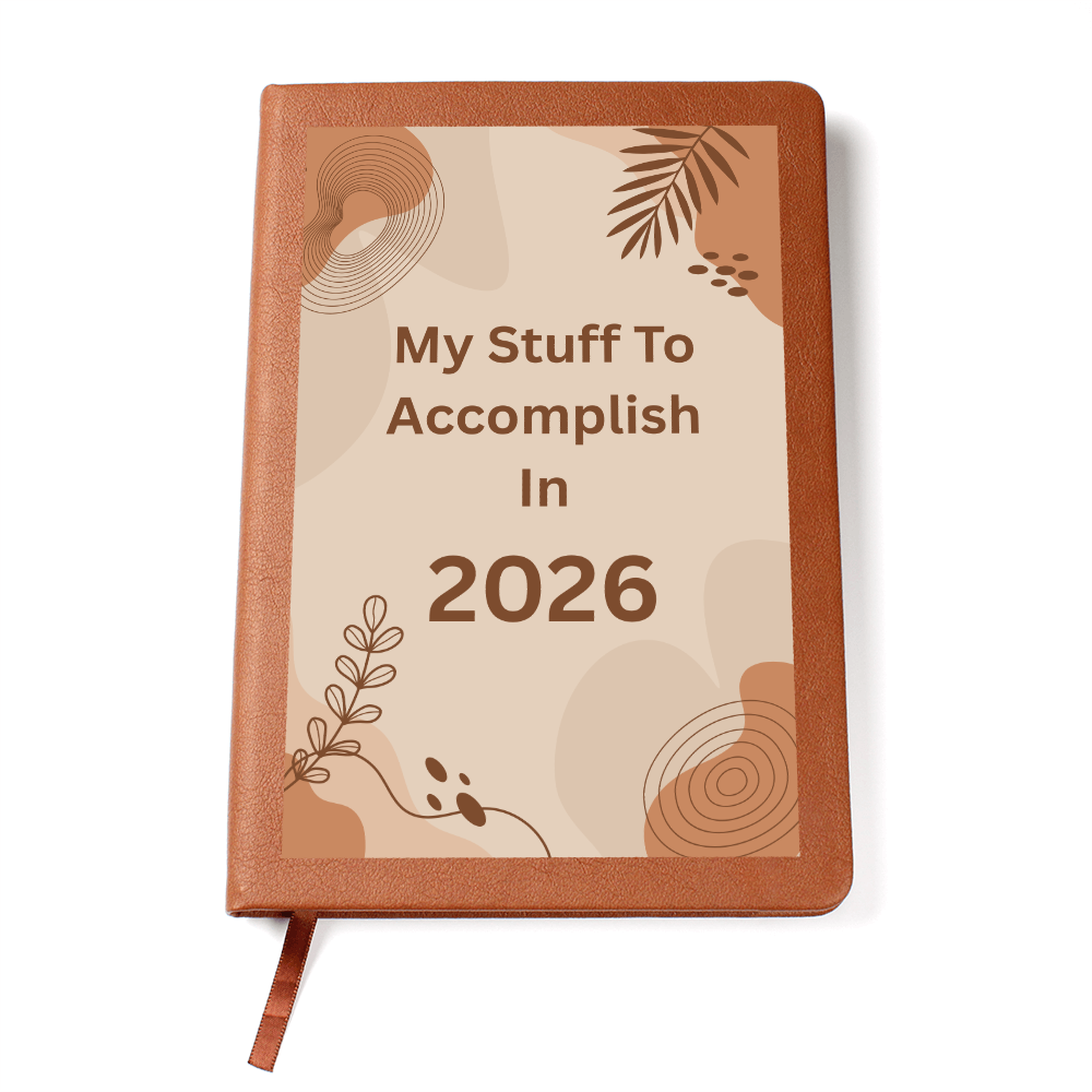 2026 Goals Journal Vegan Leather