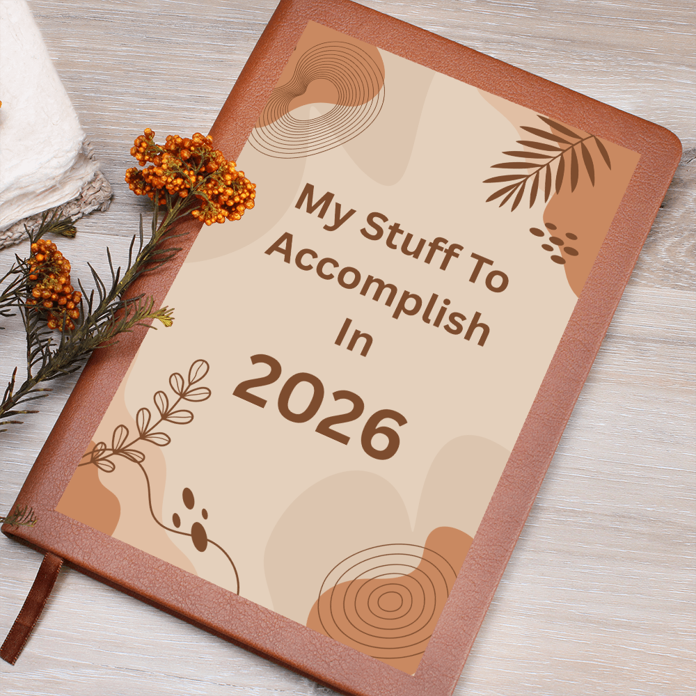 2026 Goals Journal Vegan Leather