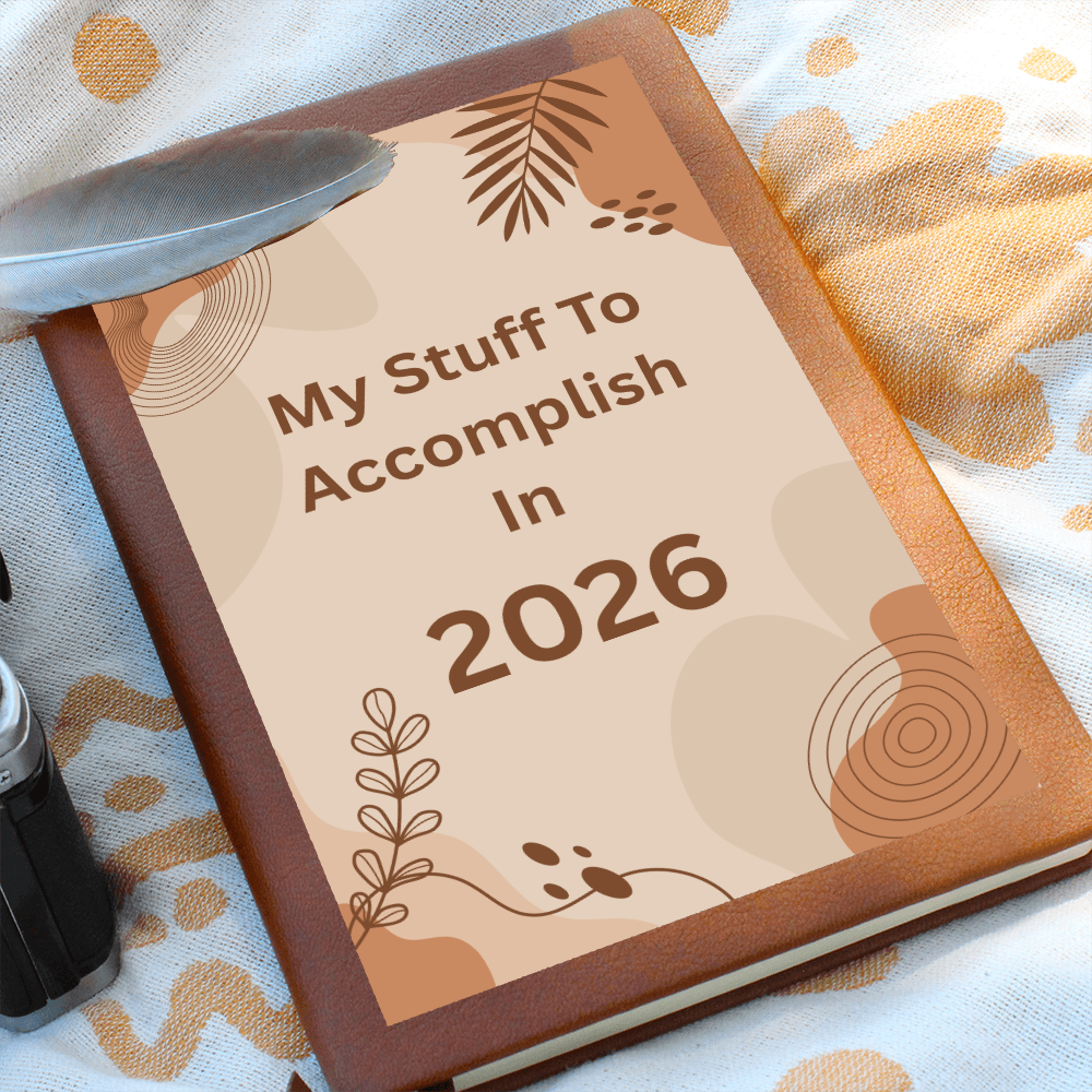 2026 Goals Journal Vegan Leather