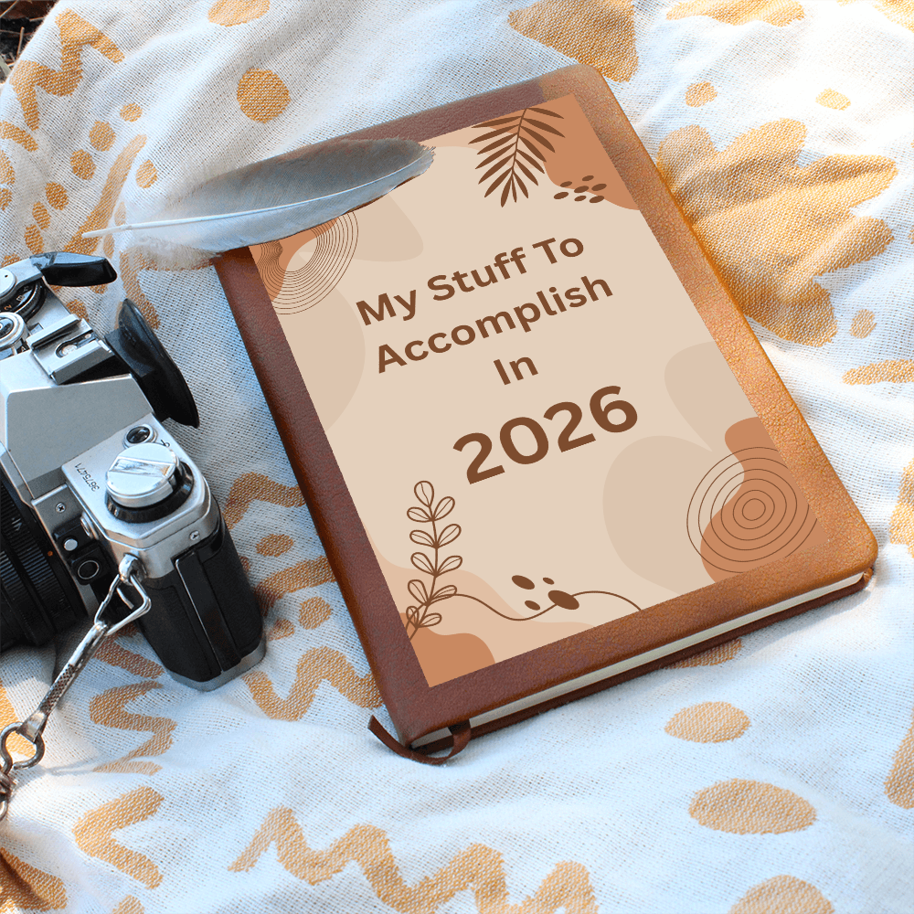 2026 Goals Journal Vegan Leather