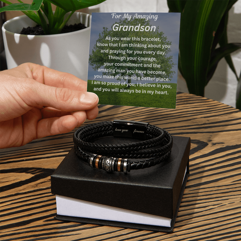 For My Amazing Grandson Bracelet