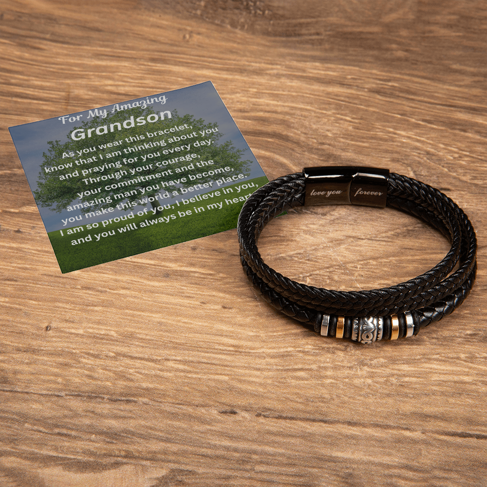 For My Amazing Grandson Bracelet