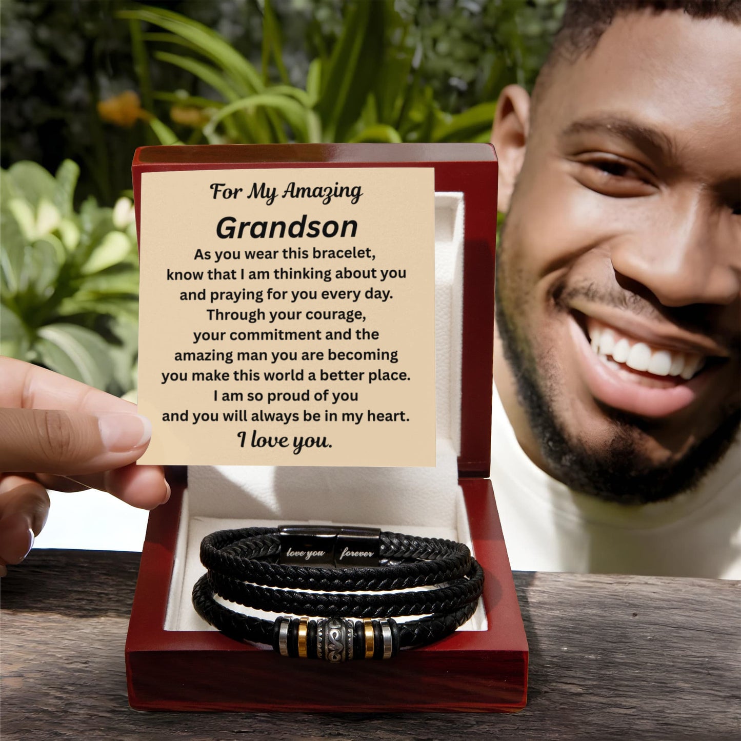 For My Amazing Grandson Bracelet