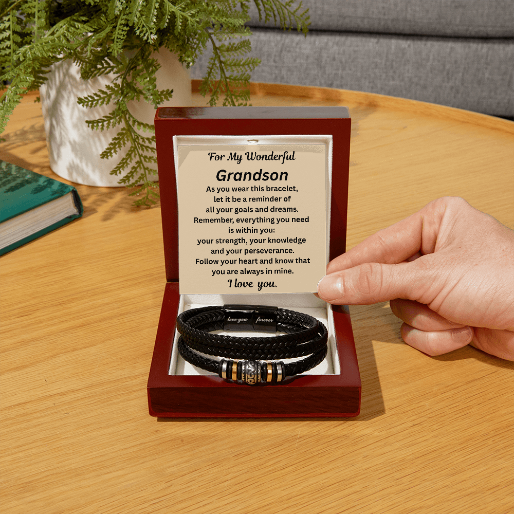 For My Wonderful Grandson Bracelet