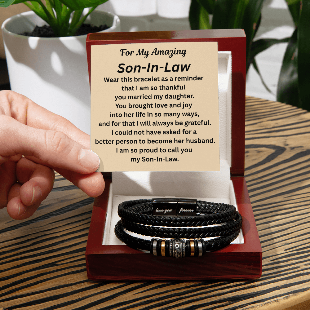 For My Amazing Son-in-law Bracelet