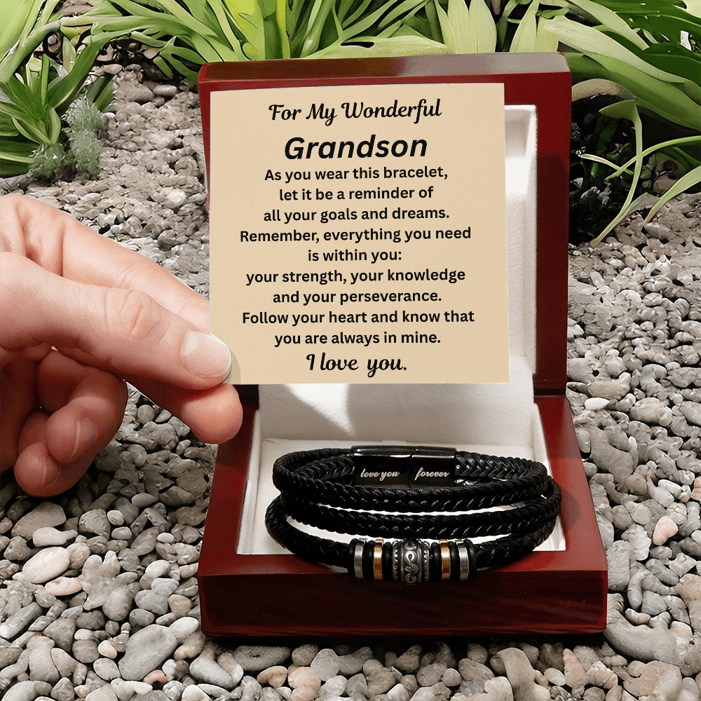 For My Wonderful Grandson Bracelet