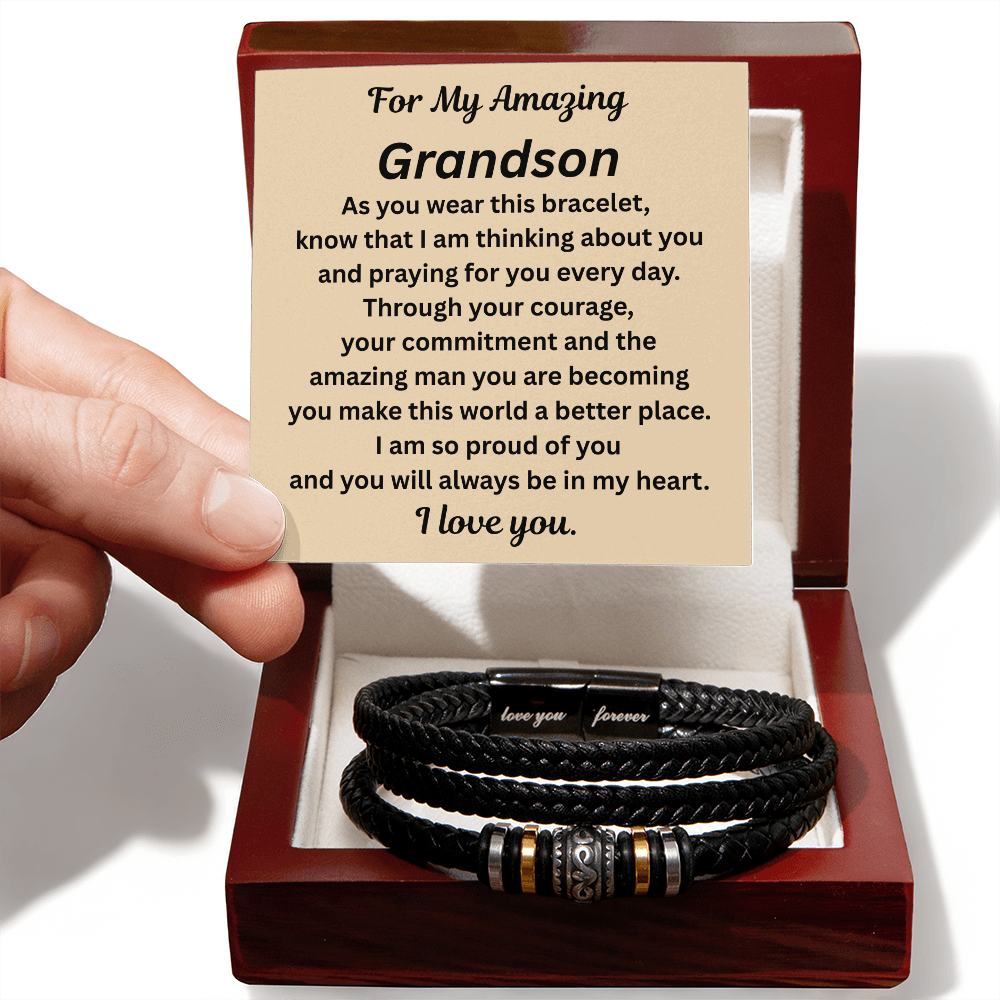 For My Amazing Grandson Bracelet