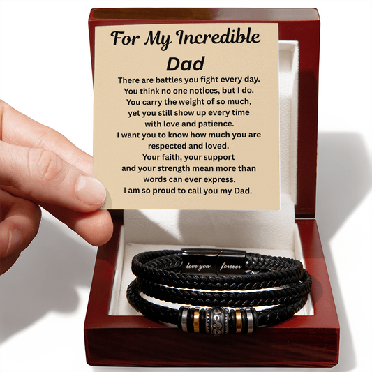 For My Incredible Dad Bracelet