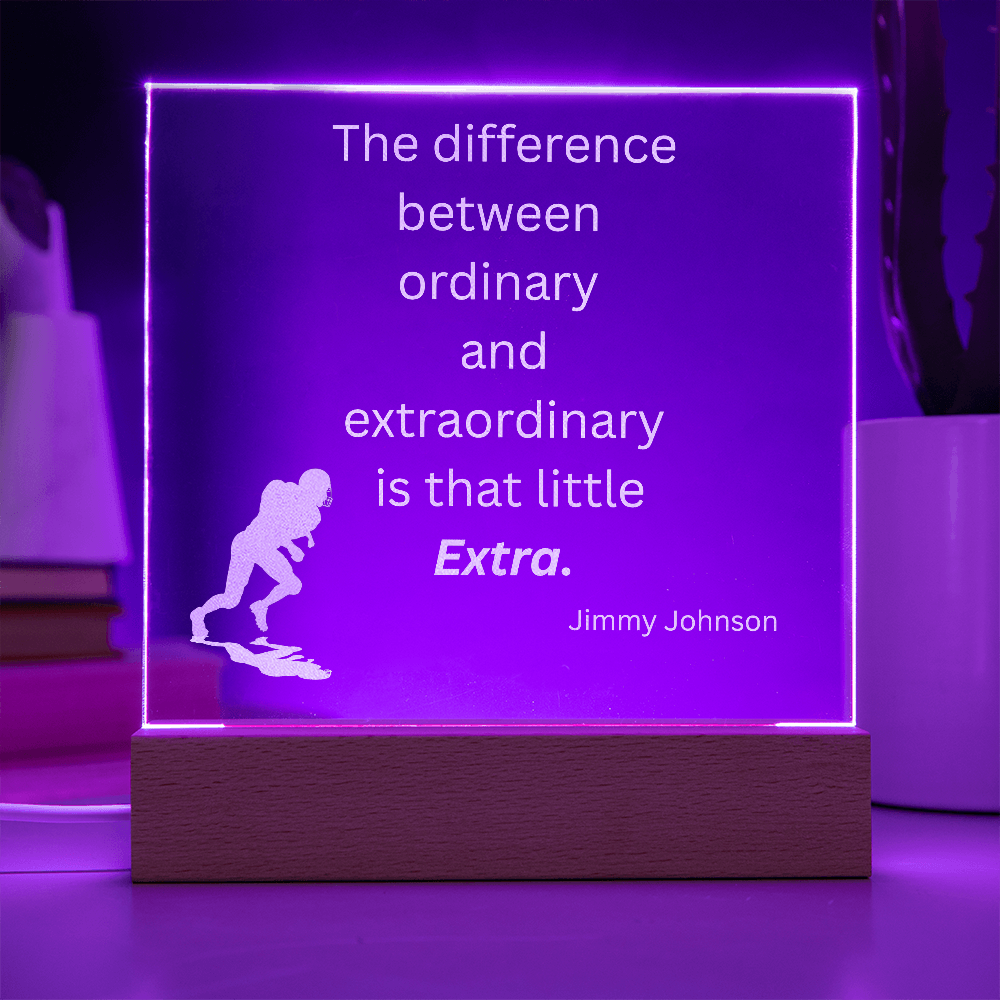 Engraved Acrylic Plaque or Nightlight: The difference between ordinary