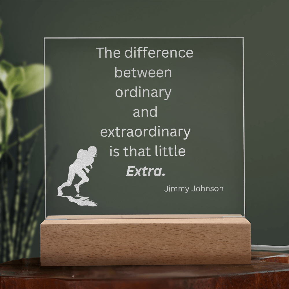 Engraved Acrylic Plaque or Nightlight: The difference between ordinary