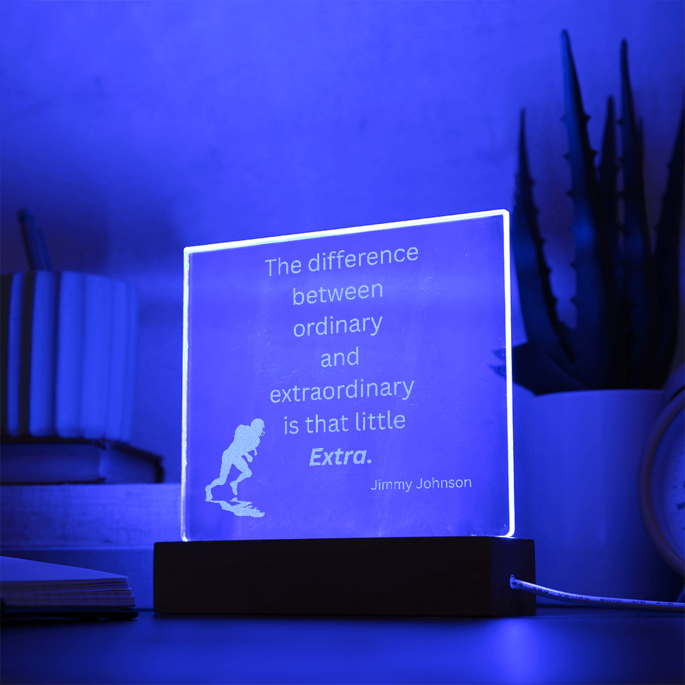 Engraved Acrylic Plaque or Nightlight: The difference between ordinary