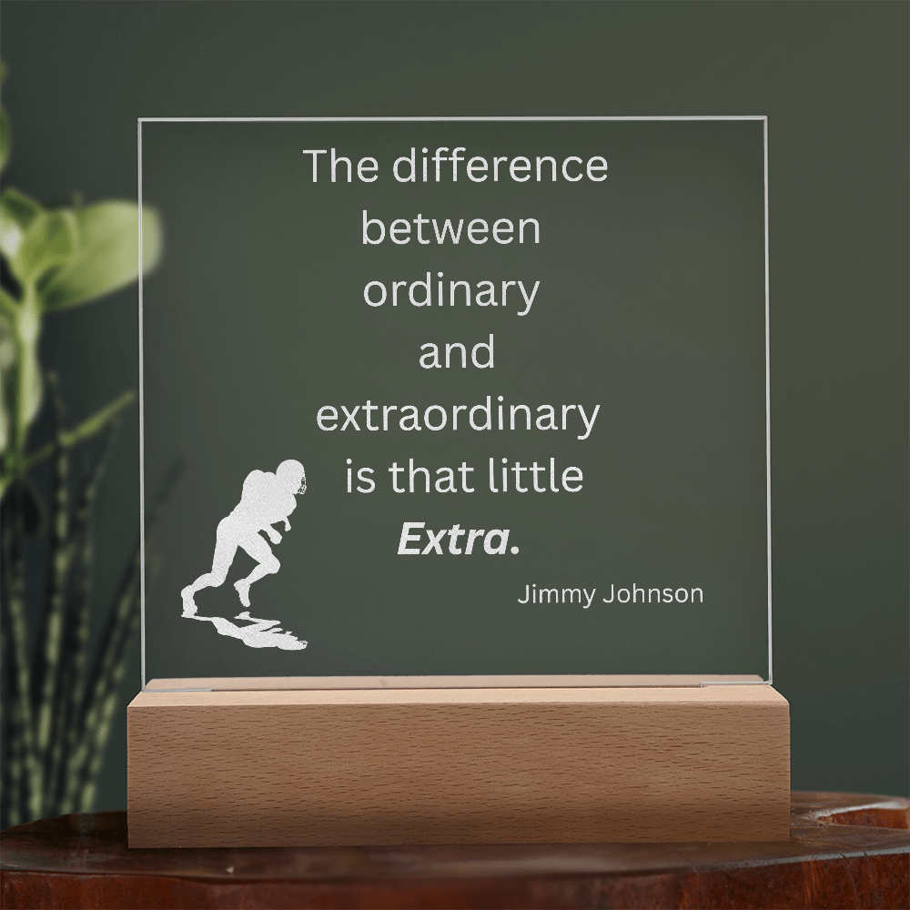 Engraved Acrylic Plaque or Nightlight: The difference between ordinary