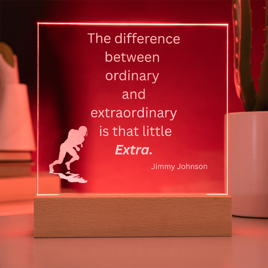Engraved Acrylic Plaque or Nightlight: The difference between ordinary