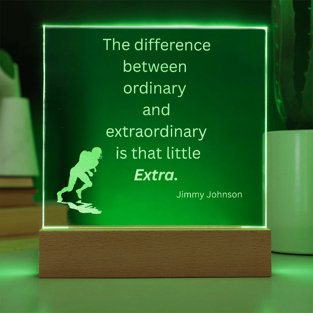 Engraved Acrylic Plaque or Nightlight: The difference between ordinary