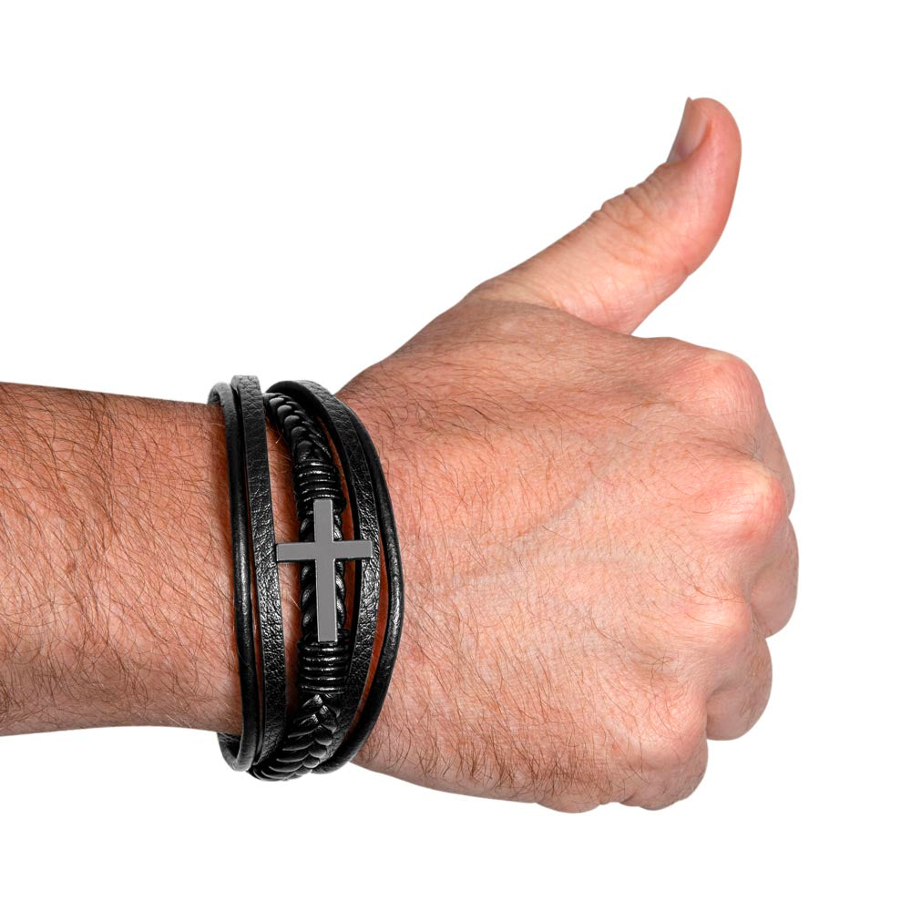 For My Amazing Dad Cross Bracelet