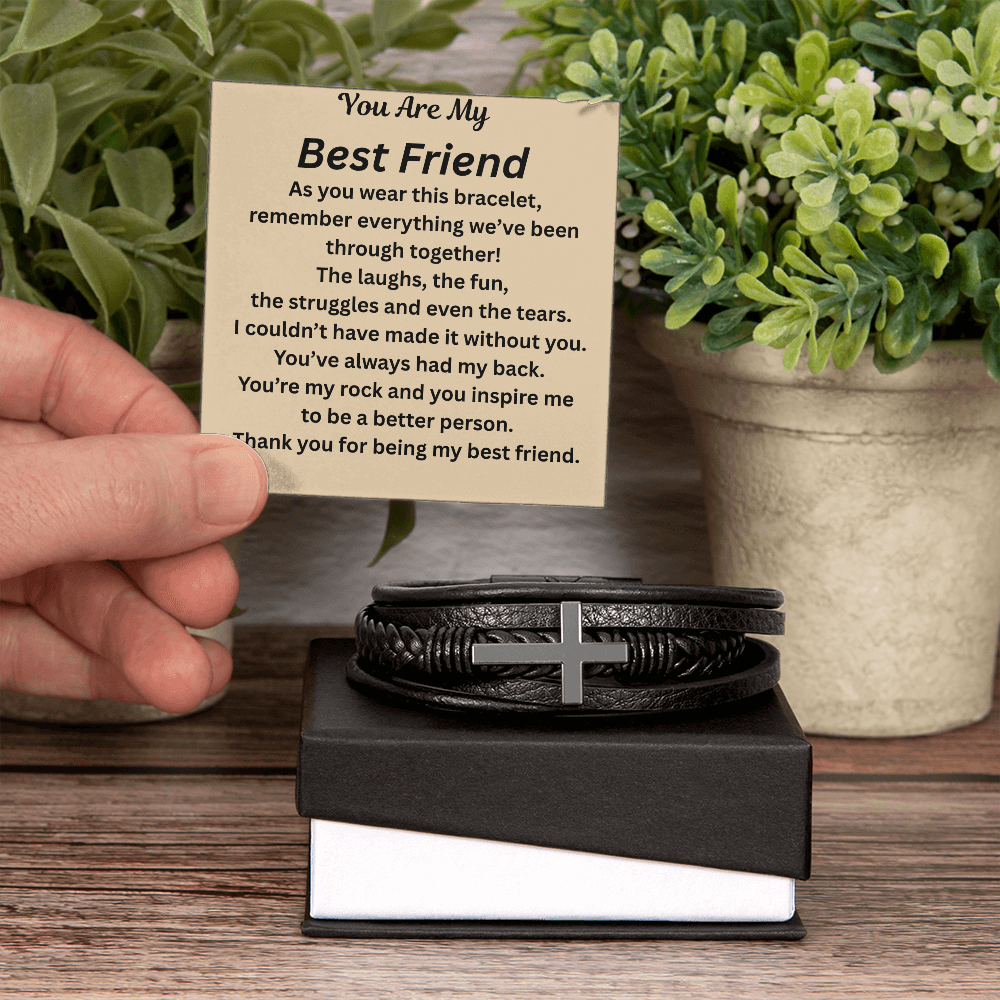 You Are My Best Friend Cross Bracelet