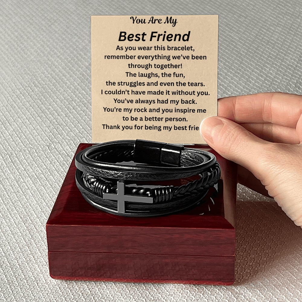 You Are My Best Friend Cross Bracelet