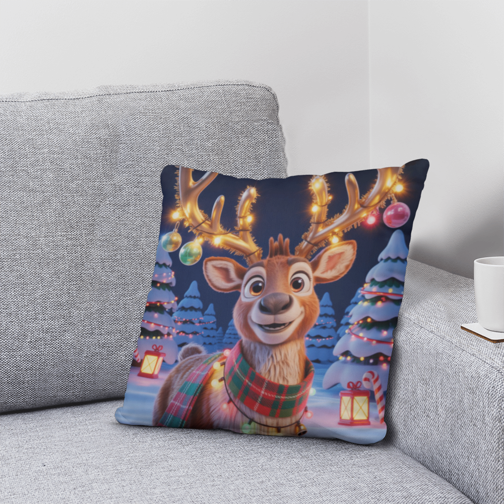 Christmas Reindeer Pillow