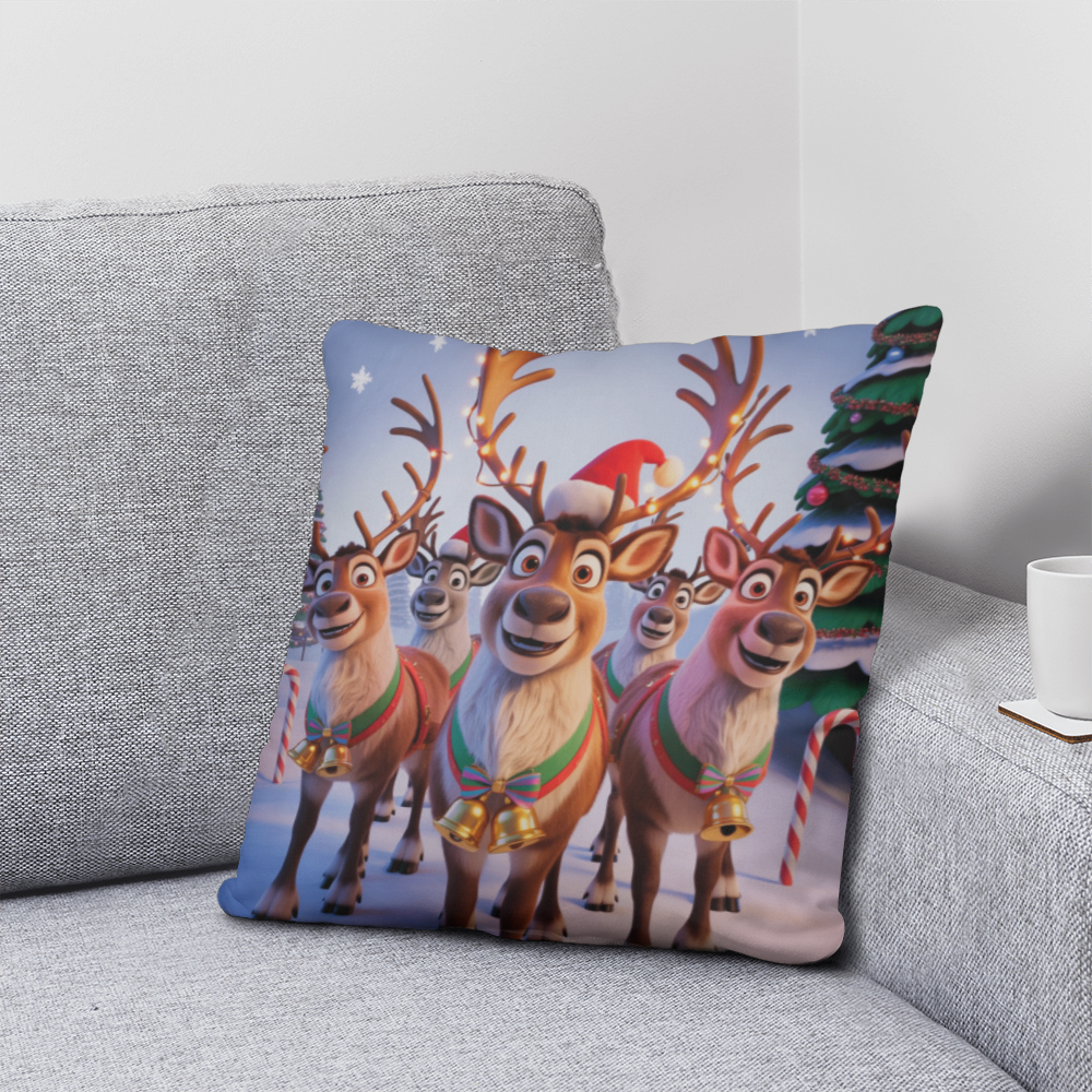 Christmas Reindeer Pillow