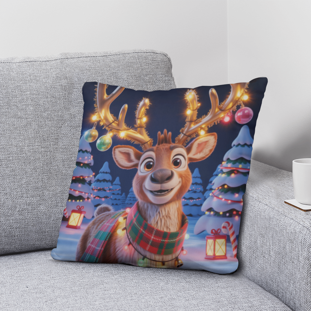 Christmas Reindeer Pillow