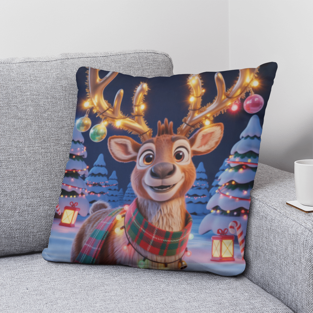 Christmas Reindeer Pillow