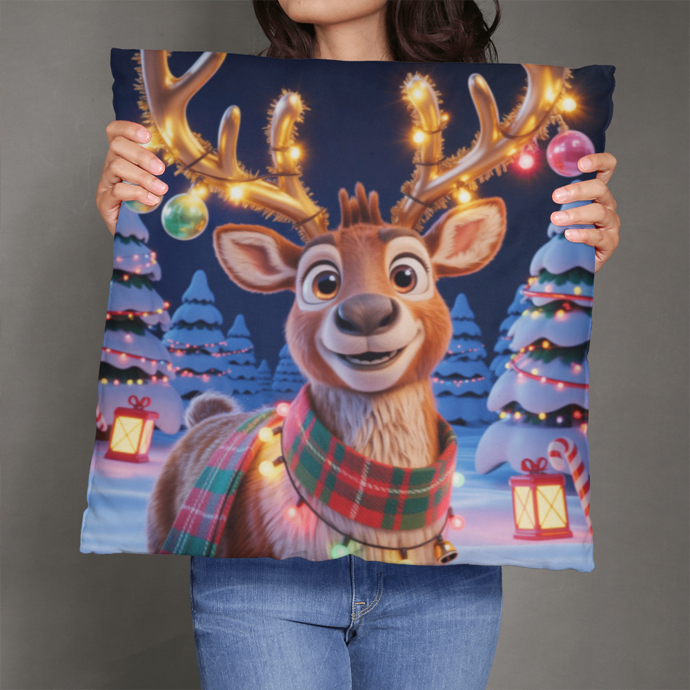 Christmas Reindeer Pillow