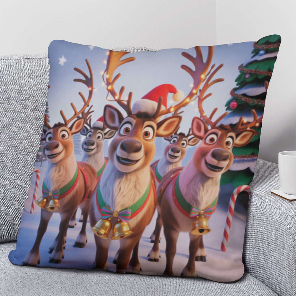 Christmas Reindeer Pillow