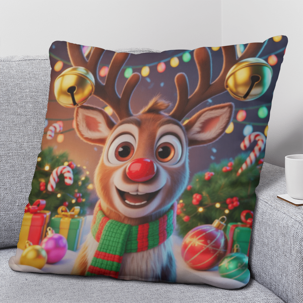 Christmas Reindeer Pillow
