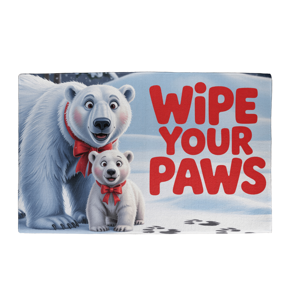 Polar Bear Paws  Floor Mat
