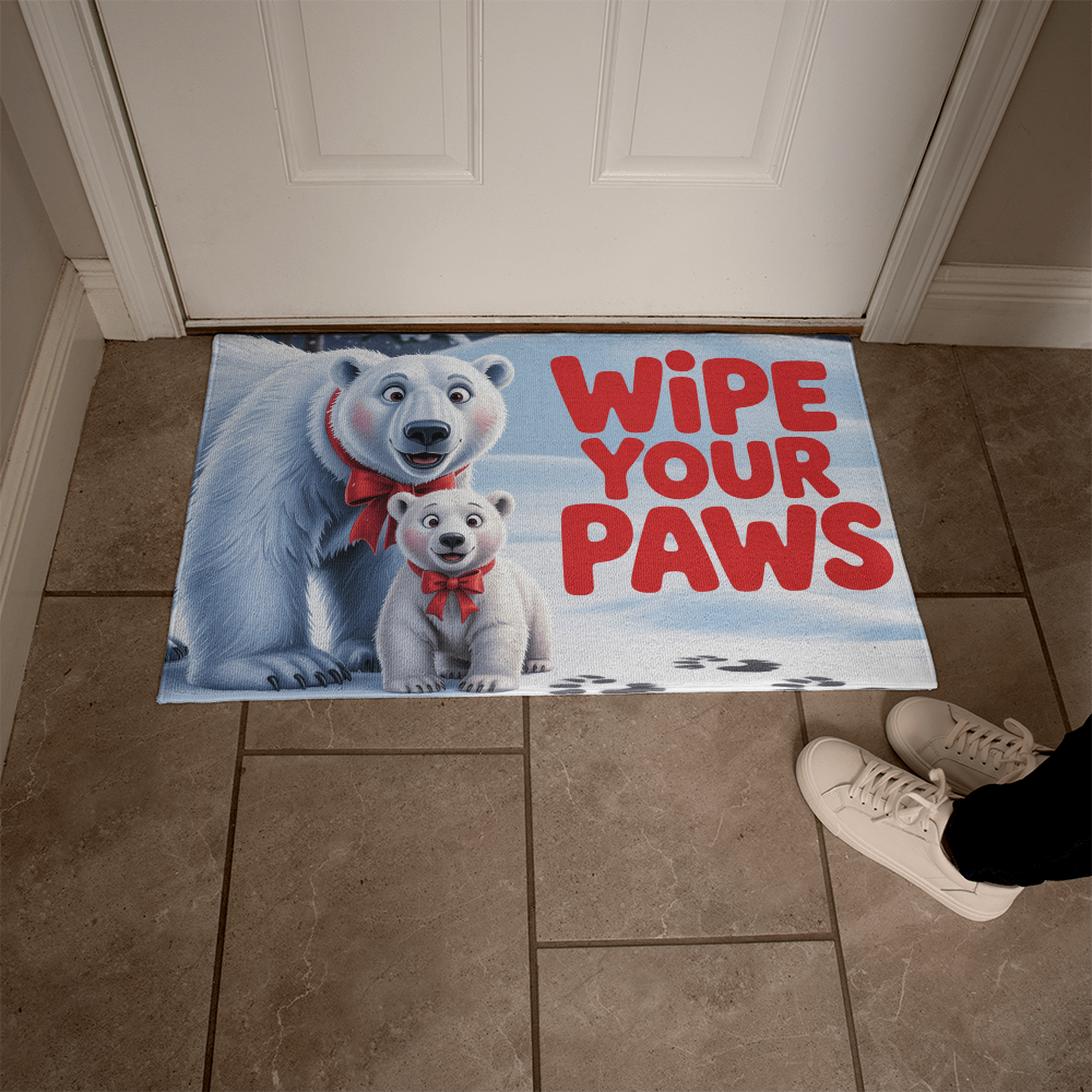 Polar Bear Paws  Floor Mat