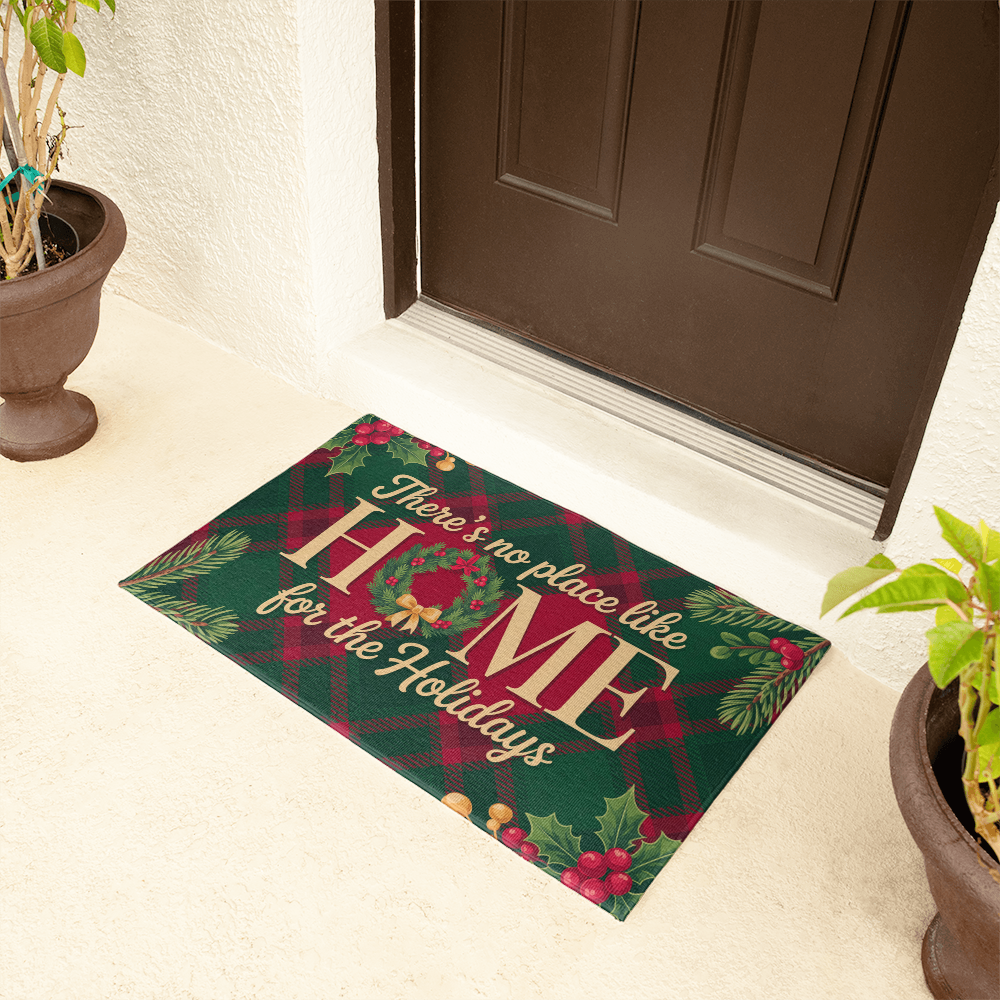 There's No Place Like Home For The Holidays Floor Mat