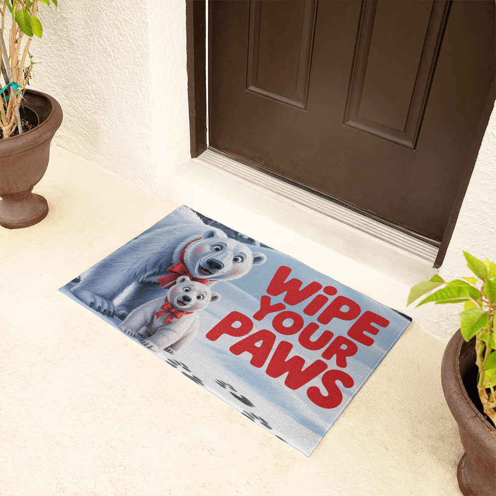 Polar Bear Paws  Floor Mat