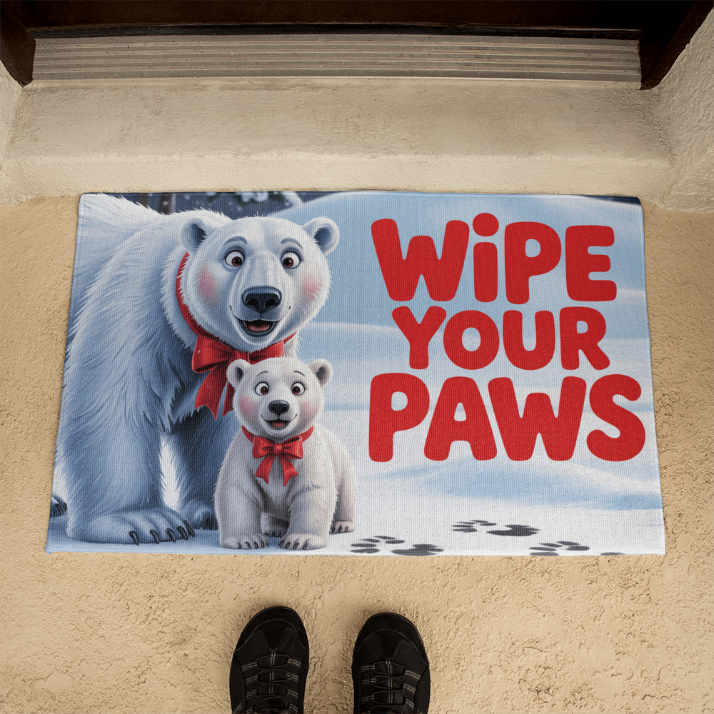 Polar Bear Paws  Floor Mat