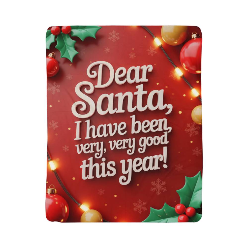 Dear Santa Blanket (red)