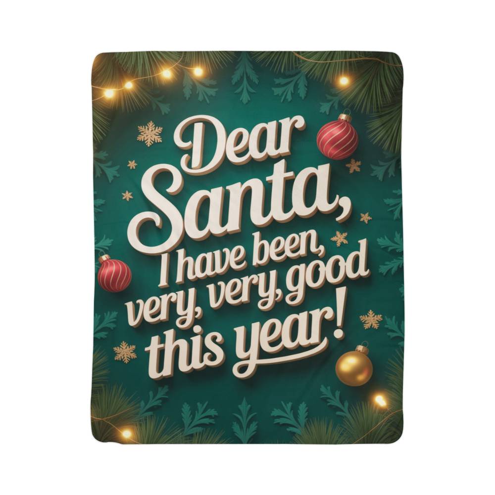 Dear Santa Blanket (green)
