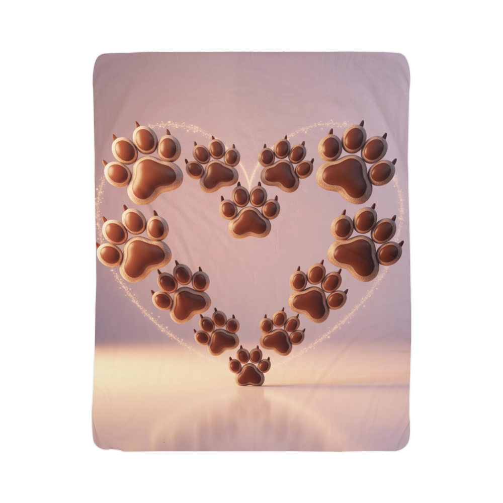 Dog Heart Blanket