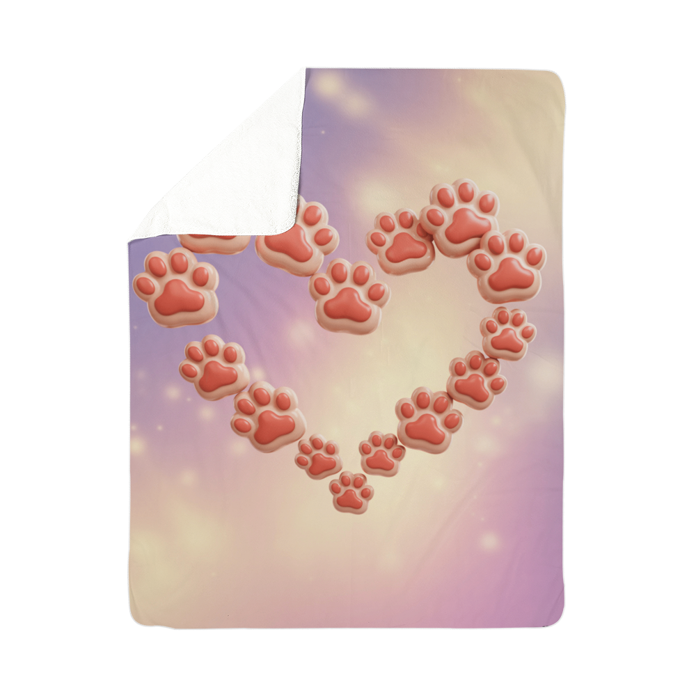 Cat Heart Blanket