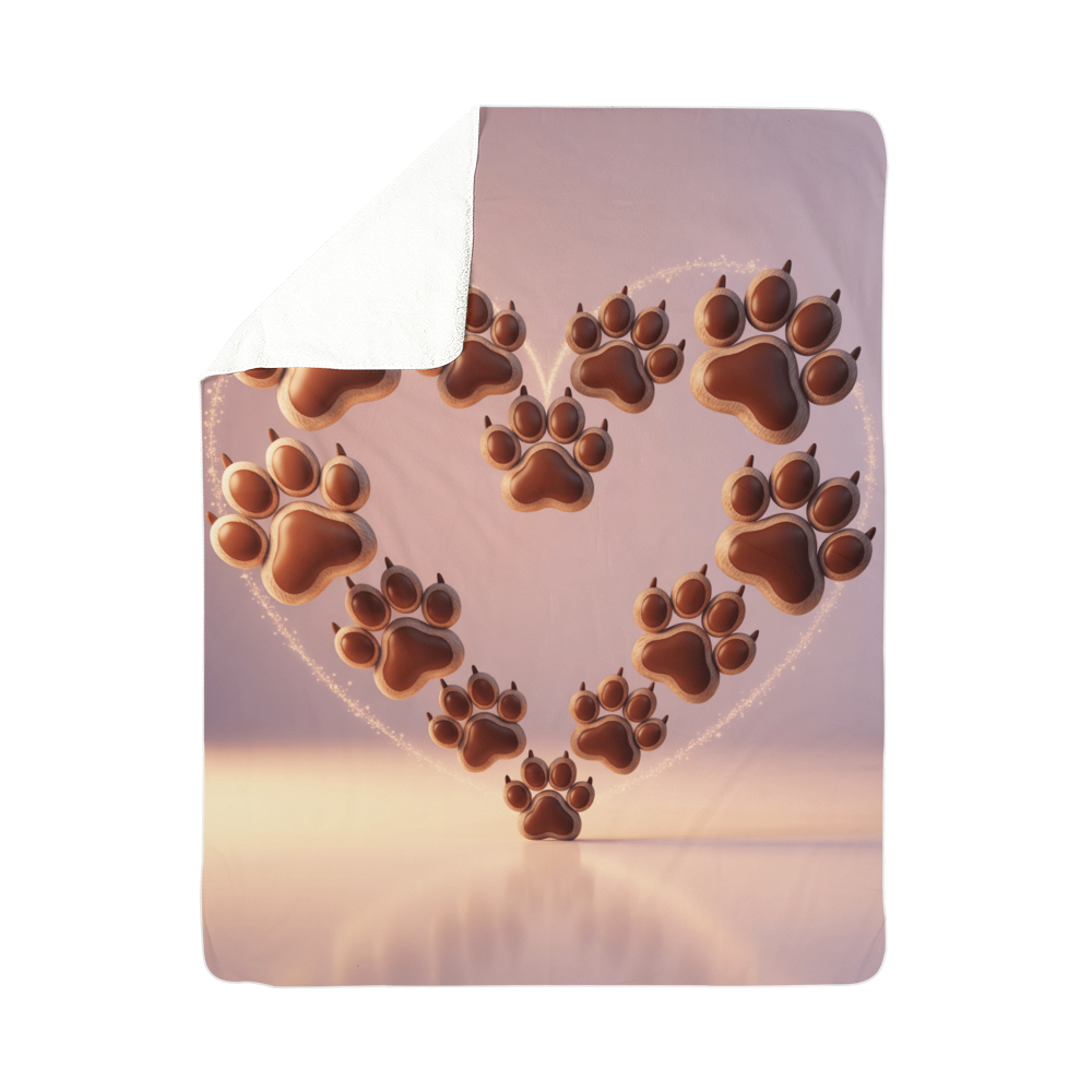 Dog Heart Blanket