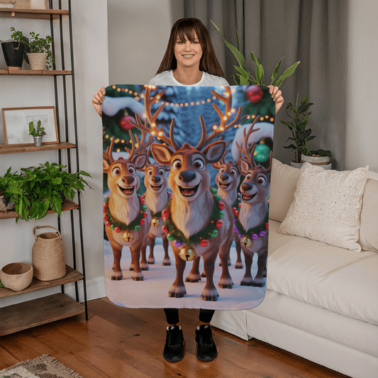 Christmas Reindeer Blanket