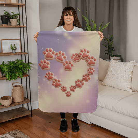 Cat Heart Blanket